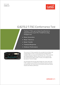 G.8273.2 T-TSC Conformance Test