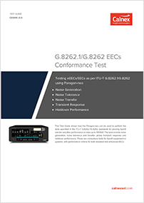 G.8262.1/G.8262 EECs Conformance Test