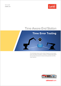 Time Aware End Station: Time Error Testing Cover