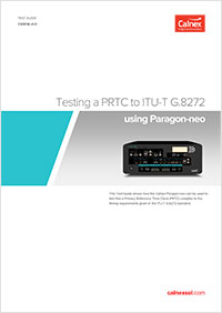 Testing a PRTC to ITU-T G.8272
