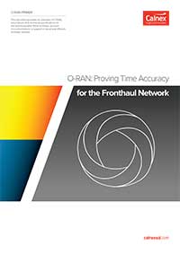 O-RAN: Proving Time Accuracy for the Fronthaul Network Cover
